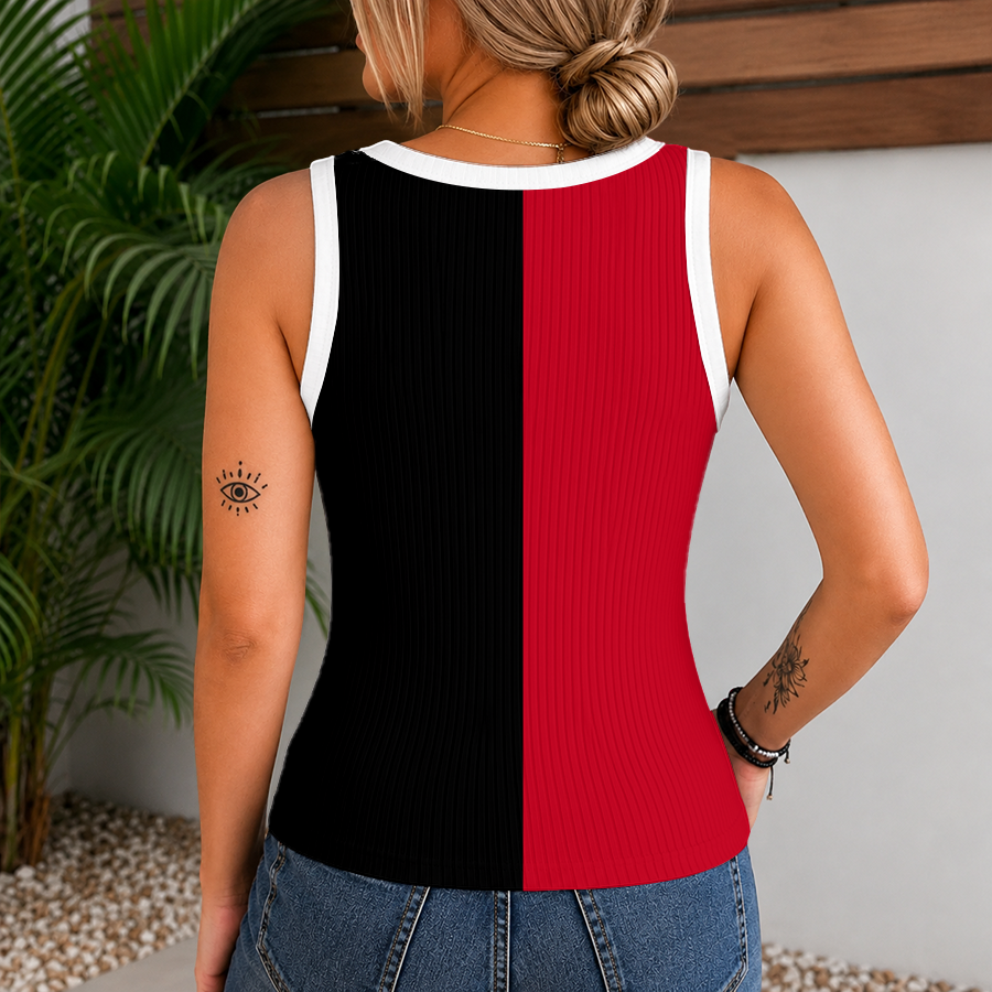 [FLASH SALE] NEW CUSTOMIZED MLB05 CRS CINCINNATI REDS WOMEN'S V-NECK TANK TOP