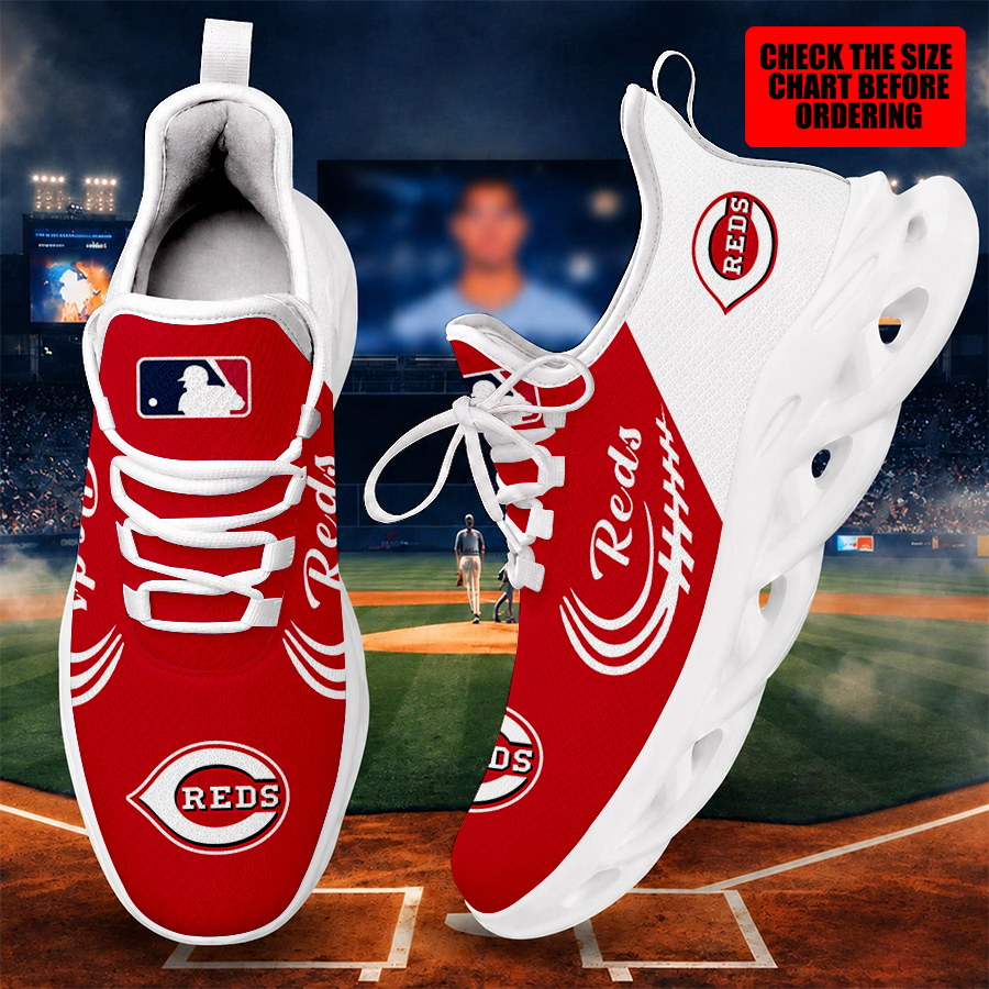 [FLASH SALE] NEW CUSTOMIZED MLB05 CRS CINCINNATI REDS MAX SOUL SHOES