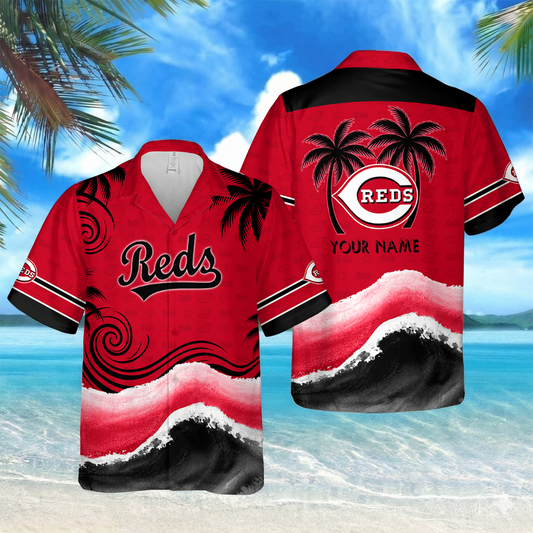 LIMITED EDITION - NEW CUSTOMIZED MLB05 CRS CINCINNATI REDS UNISEX HAWAIIAN SHIRT