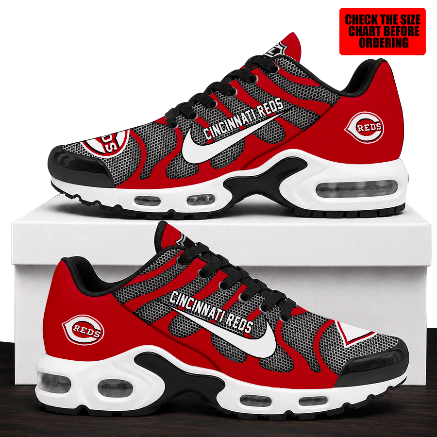 [FLASH SALE] NEW CUSTOMIZED MLB05 CRS CINCINNATI REDS AIR MAX PLUS SNEAKERS