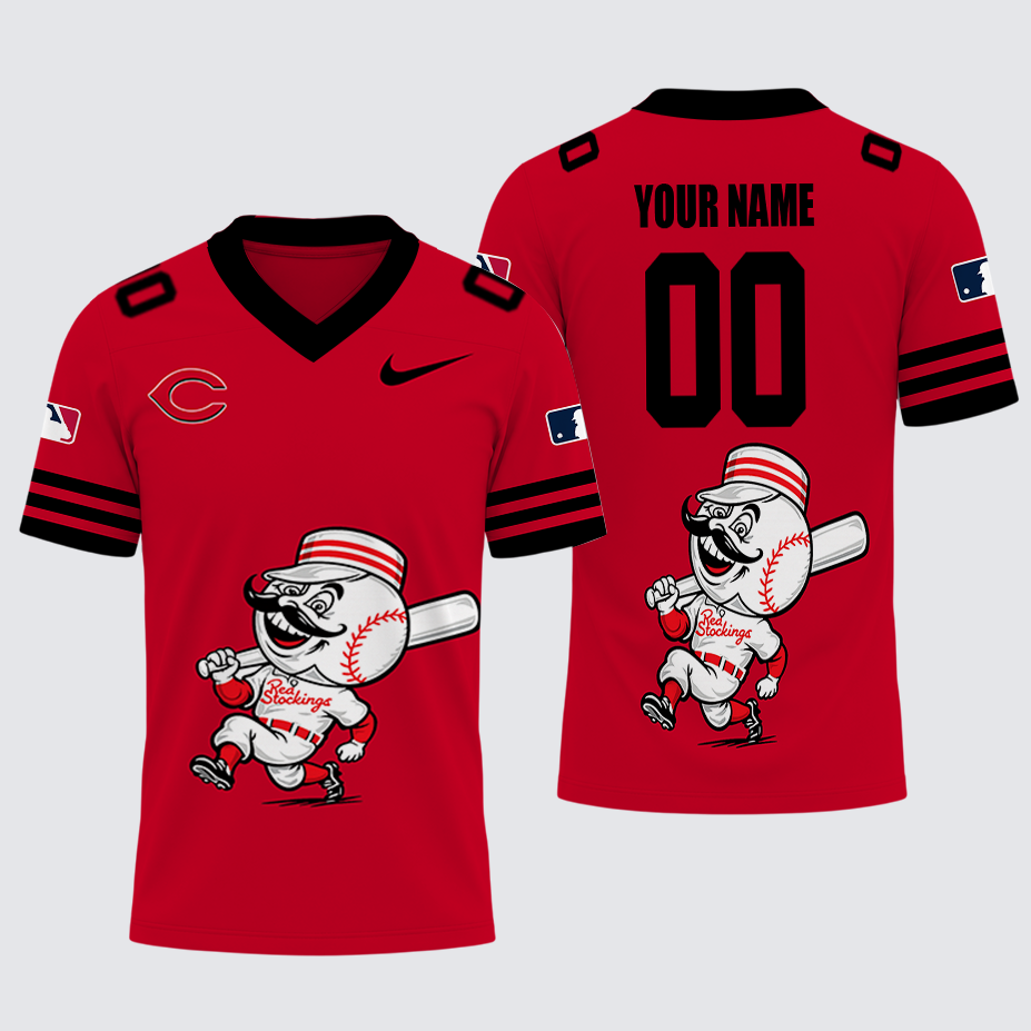 [FLASH SALE] NEW CUSTOMIZED MLB05 CRS CINCINNATI REDS FOOTBALL JERSEY