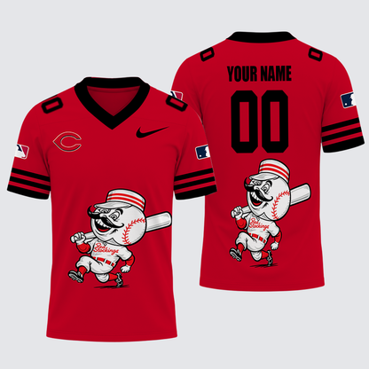 [FLASH SALE] NEW CUSTOMIZED MLB05 CRS CINCINNATI REDS FOOTBALL JERSEY