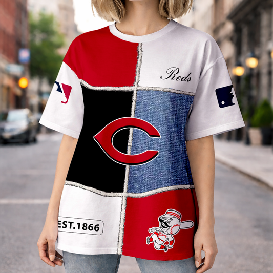 LIMITED EDITION - NEW CUSTOMIZED MLB05 CRS CINCINNATI REDS UNISEX T-SHIRT, POLO, HOODIE & JACKETS