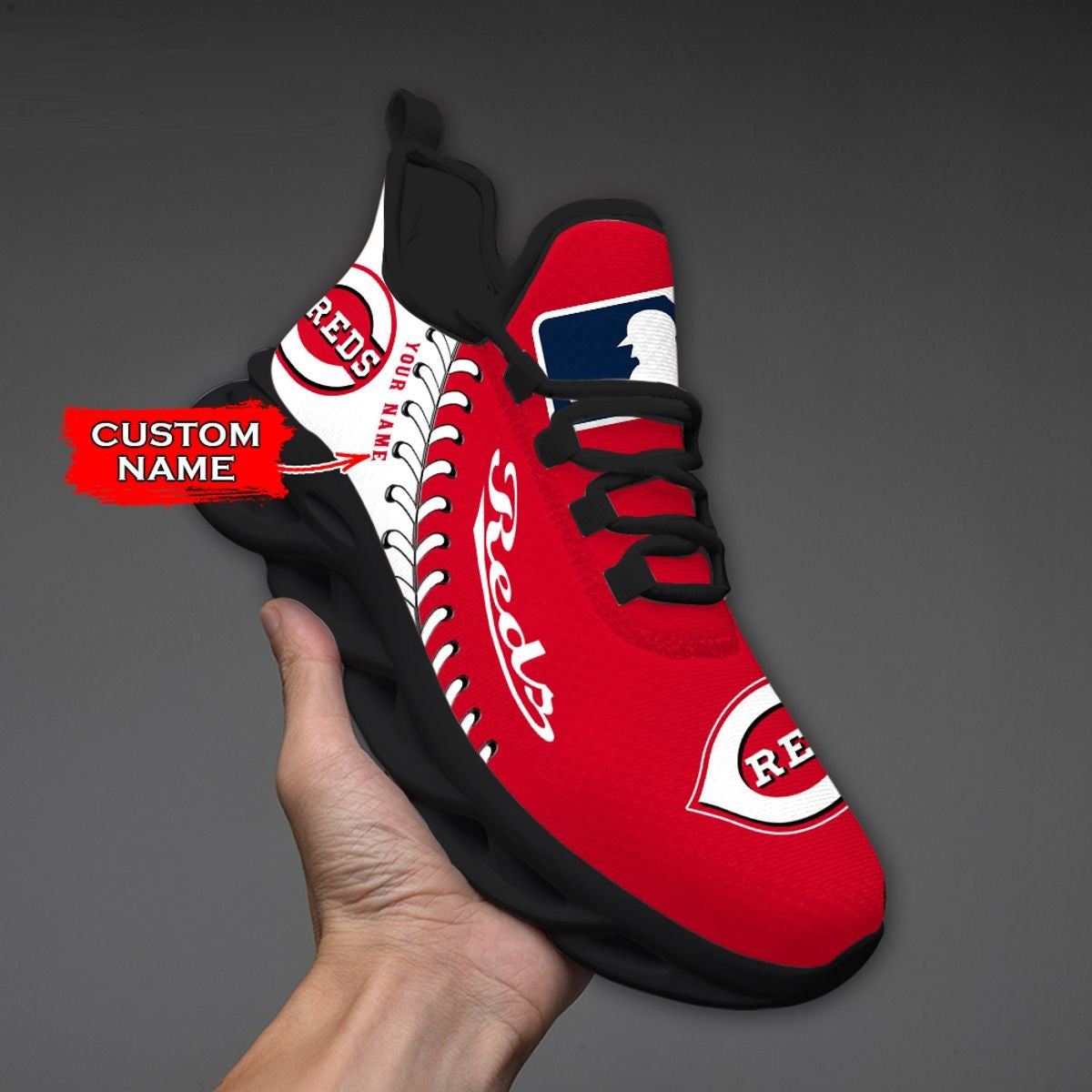 [FLASH SALE] NEW CUSTOMIZED MLB05 CRS CINCINNATI REDS MAX SOUL SHOES
