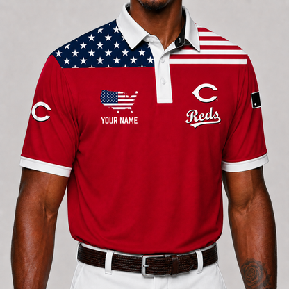 LIMITED EDITION - NEW CUSTOMIZED MLB05 CRS CINCINNATI REDS POLO SHIRT, ZIP POLO SHIRT & T-SHIRTS
