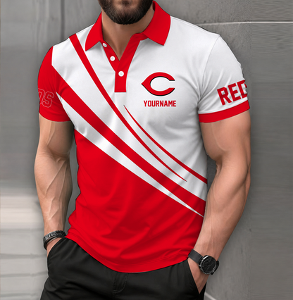 LIMITED EDITION - NEW CUSTOMIZED MLB05 CRS CINCINNATI REDS POLO SHIRT
