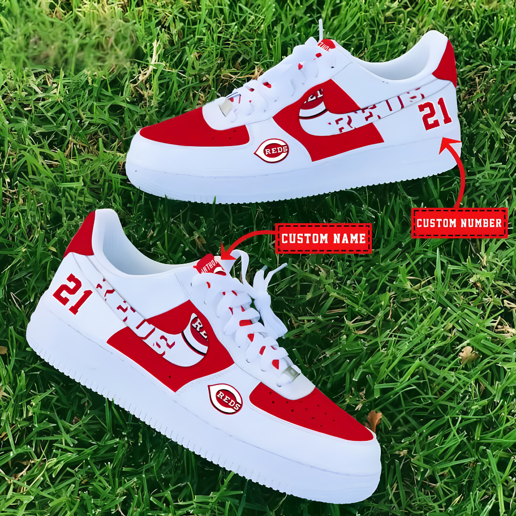 [FLASH SALE] NEW CUSTOMIZED MLB05 CRS CINCINNATI REDS AF1 SHOES