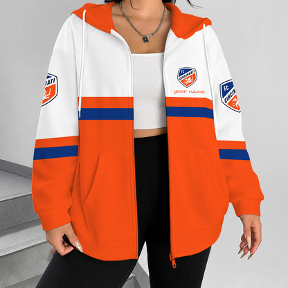 [FAN EXCLUSIVE] NEW CUSTOMIZED MLS05 FCC FC CINCINNATI ZIP HOODIE