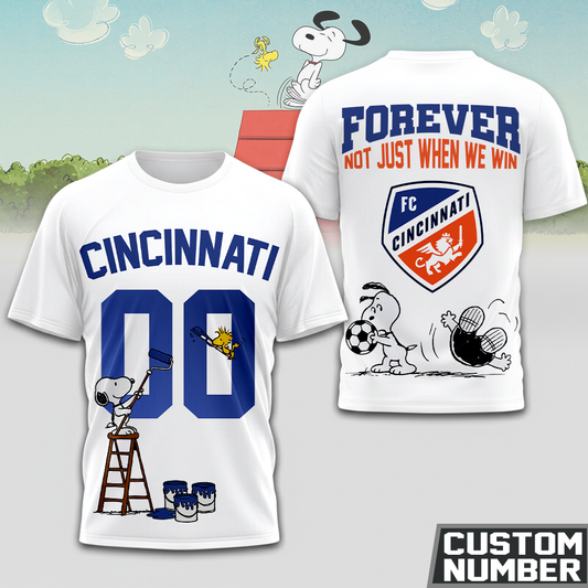 ENDING TODAY - NEW CUSTOMIZED MLS05 FCC FC CINCINNATI x SNOOPY HOODIE, T-SHIRTS, ZIP HOODIE, SWEATSHIRTS & POLO