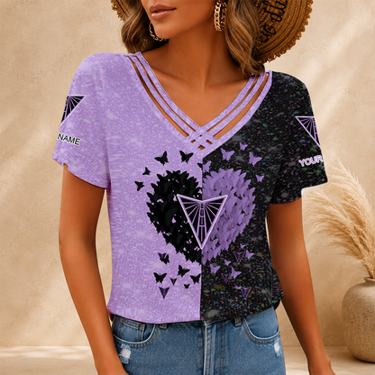 LIMITED EDITION - NEW CUSTOMIZED WNBA05 GSV GOLDEN STATE VALKYRIES V-NECK SHIRT