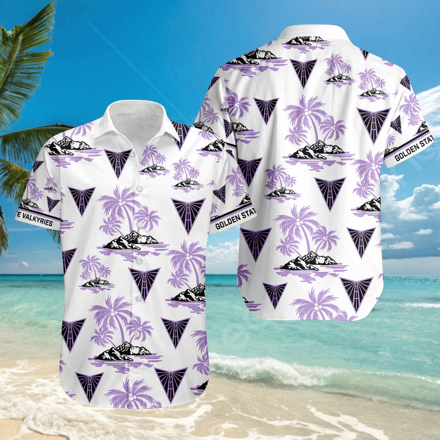 ENDING TODAY - NEW CUSTOMIZED WNBA05 GSV GOLDEN STATE VALKYRIES UNISEX HAWAIIAN SHIRT