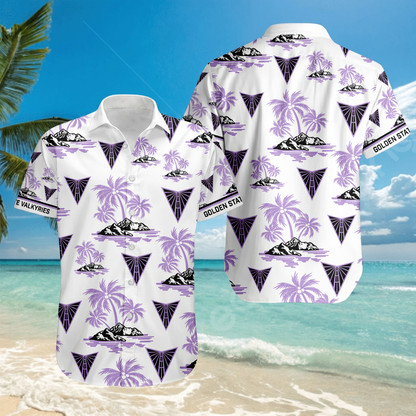 ENDING TODAY - NEW CUSTOMIZED WNBA05 GSV GOLDEN STATE VALKYRIES UNISEX HAWAIIAN SHIRT