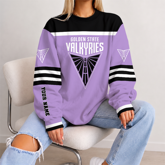[FAN FAVORITE] NEW CUSTOMIZED WNBA05 GSV GOLDEN STATE VALKYRIES UNISEX SWEATSHIRT