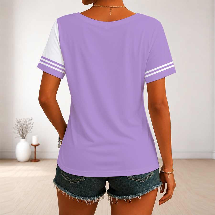 [FAN FAVORITE] NEW CUSTOMIZED WNBA05 GSV GOLDEN STATE VALKYRIES V-NECK FEMALE SHIRT