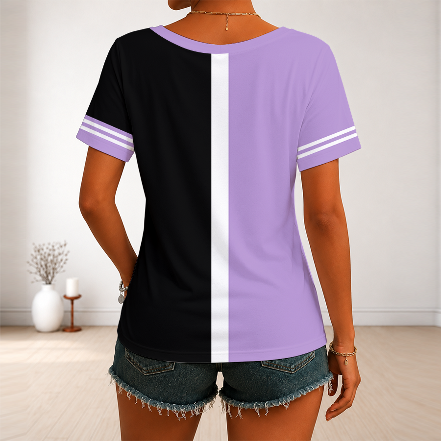 [FAN FAVORITE] NEW CUSTOMIZED WNBA05 GSV GOLDEN STATE VALKYRIES V-NECK FEMALE SHIRT