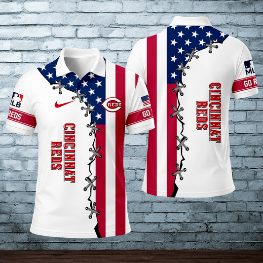 LIMITED EDITION - NEW CUSTOMIZED MLB05 CRS CINCINNATI REDS POLO SHIRT