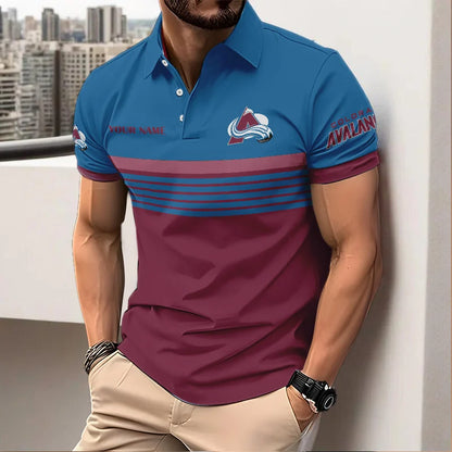 VIRAL EDITION - NEW CUSTOMIZED NHL05 CAL COLORADO AVALANCHE POLO SHIRT, ZIP POLO SHIRT & T-SHIRTS