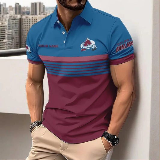 VIRAL EDITION - NEW CUSTOMIZED NHL05 CAL COLORADO AVALANCHE POLO SHIRT, ZIP POLO SHIRT & T-SHIRTS