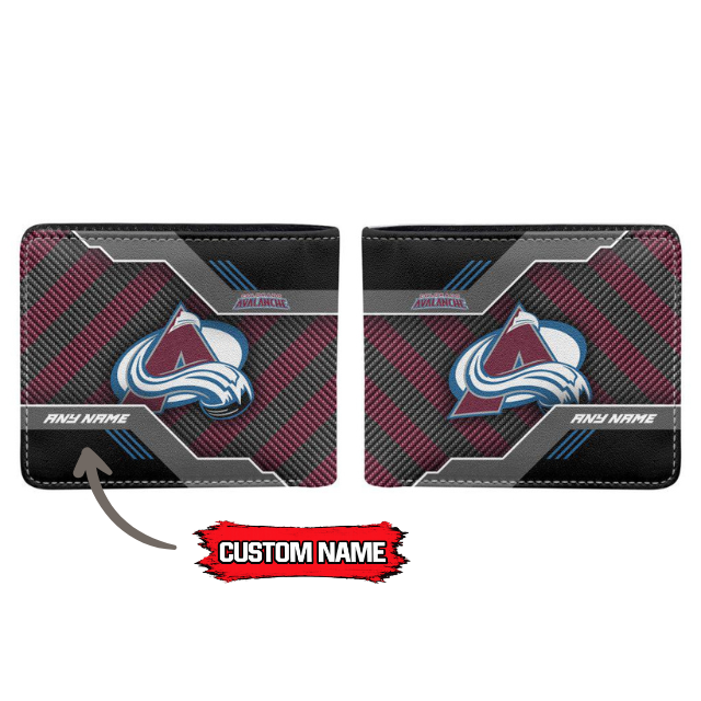 VIRAL EDITION - NEW CUSTOMIZED NHL05 CAL COLORADO AVALANCHE LEATHER WALLET