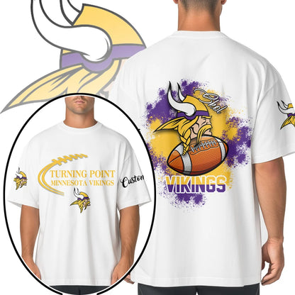 VIRAL EDITION - NEW CUSTOMIZED NFL05 MVK MINNESOTA VIKINGS POLO SHIRT, ZIP POLO SHIRT & T-SHIRTS