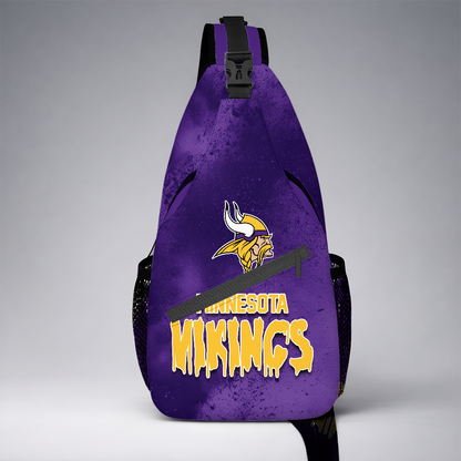 [SPECIAL OFFER] NEW CUSTOMIZED NFL05 MVK MINNESOTA VIKINGS SLING BAG