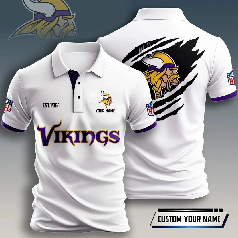 SPECIAL EDITION - NEW CUSTOMIZED NFL05 MVK MINNESOTA VIKINGS T-SHIRT, POLO SHIRT, ZIP POLO SHIRT, HOODIE, ZIP HOODIE & SWEATSHIRT