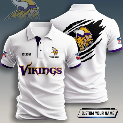 SPECIAL EDITION - NEW CUSTOMIZED NFL05 MVK MINNESOTA VIKINGS T-SHIRT, POLO SHIRT, ZIP POLO SHIRT, HOODIE, ZIP HOODIE & SWEATSHIRT