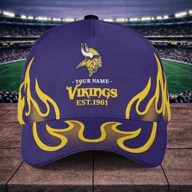 EXCLUSIVE EDITION - NEW CUSTOMIZED NFL05 MVK MINNESOTA VIKINGS CLASSIC CAP