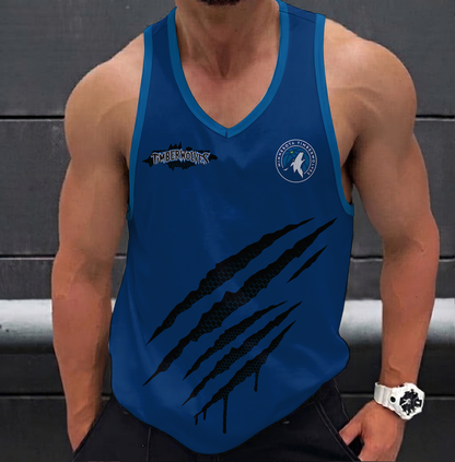 ELITE EDITION - NEW CUSTOMIZED NBA05 MTW MINNESOTA TIMBERWOLVES UNISEX TANK TOP