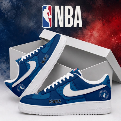 LIMITED EDITION - NEW CUSTOMIZED NBA05 MTW MINNESOTA TIMBERWOLVES AF1 SHOES