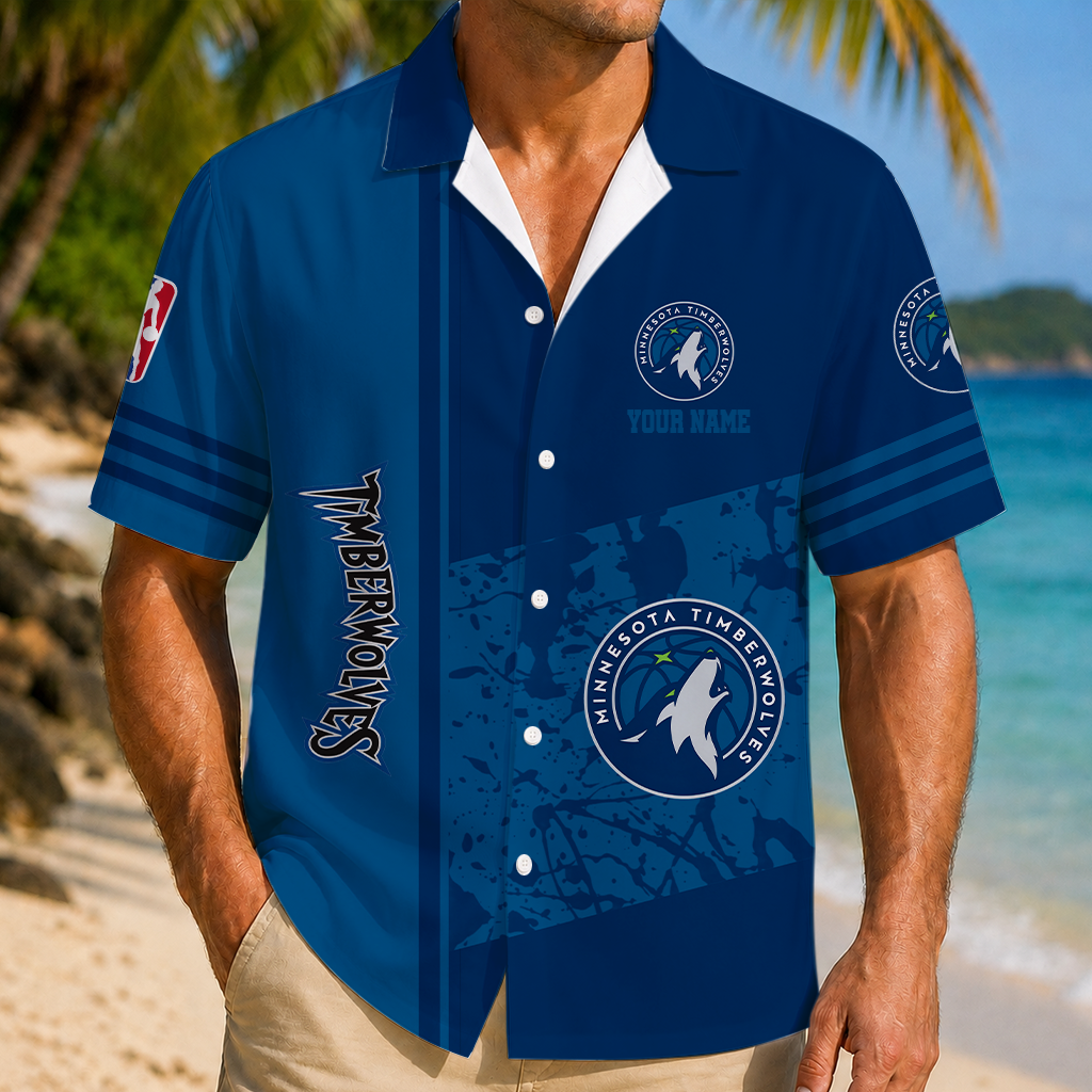 LIMITED EDITION - NEW CUSTOMIZED NBA05 MTW MINNESOTA TIMBERWOLVES UNISEX HAWAIIAN SHIRT