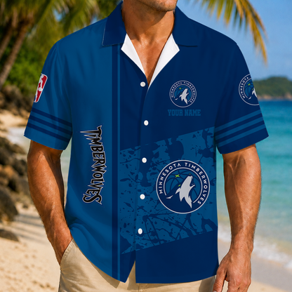 LIMITED EDITION - NEW CUSTOMIZED NBA05 MTW MINNESOTA TIMBERWOLVES UNISEX HAWAIIAN SHIRT