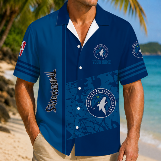 LIMITED EDITION - NEW CUSTOMIZED NBA05 MTW MINNESOTA TIMBERWOLVES UNISEX HAWAIIAN SHIRT