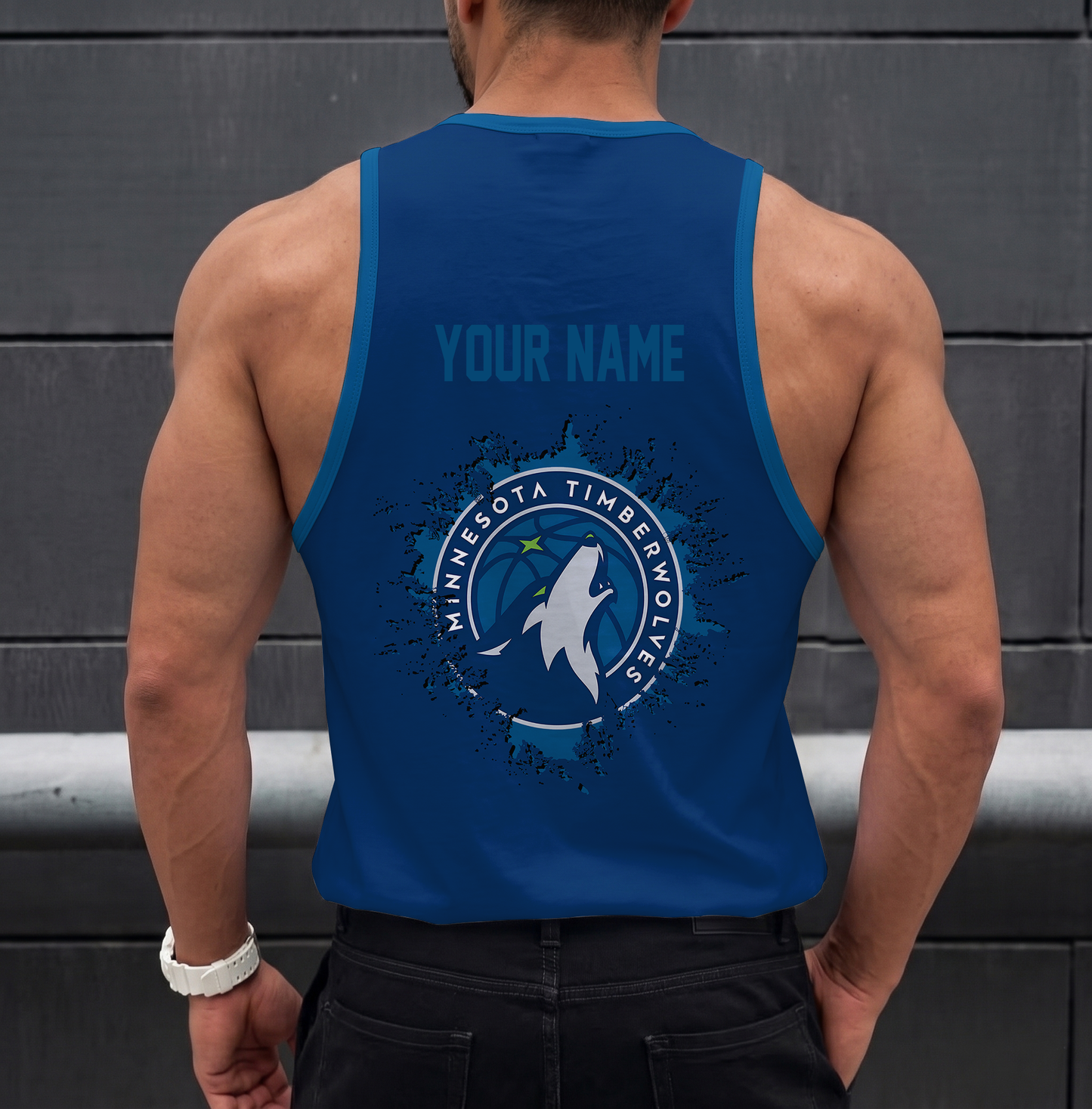 ELITE EDITION - NEW CUSTOMIZED NBA05 MTW MINNESOTA TIMBERWOLVES UNISEX TANK TOP