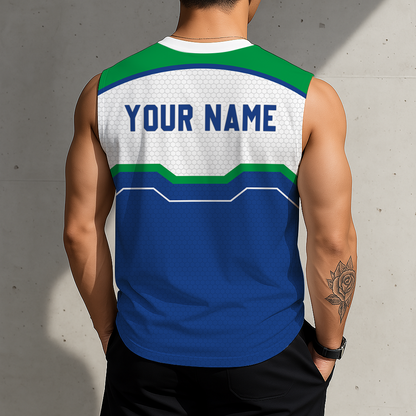 LIMITED EDITION - NEW CUSTOMIZED NBA05 MTW MINNESOTA TIMBERWOLVES MEN'S TANK TOP