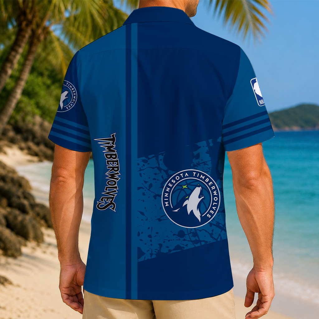 LIMITED EDITION - NEW CUSTOMIZED NBA05 MTW MINNESOTA TIMBERWOLVES UNISEX HAWAIIAN SHIRT
