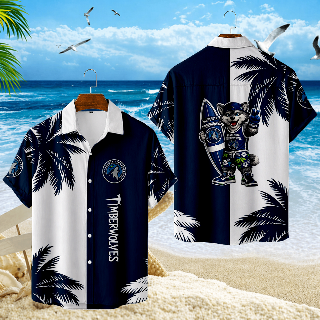 LIMITED EDITION - NEW CUSTOMIZED NBA05 MTW MINNESOTA TIMBERWOLVES UNISEX HAWAIIAN SHIRT