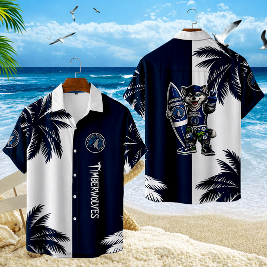 LIMITED EDITION - NEW CUSTOMIZED NBA05 MTW MINNESOTA TIMBERWOLVES UNISEX HAWAIIAN SHIRT