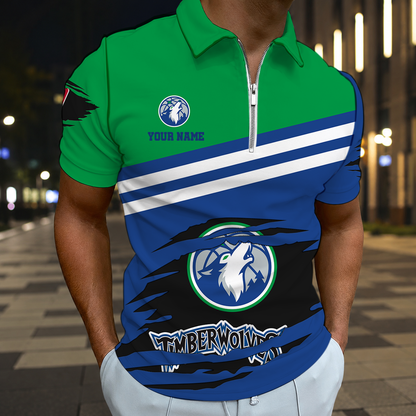 LIMITED EDITION - NEW CUSTOMIZED NBA05 MTW MINNESOTA TIMBERWOLVES T-SHIRT, POLO SHIRT, ZIP POLO SHIRT, SWEATSHIRT, HOODIE & ZIP HOODIE
