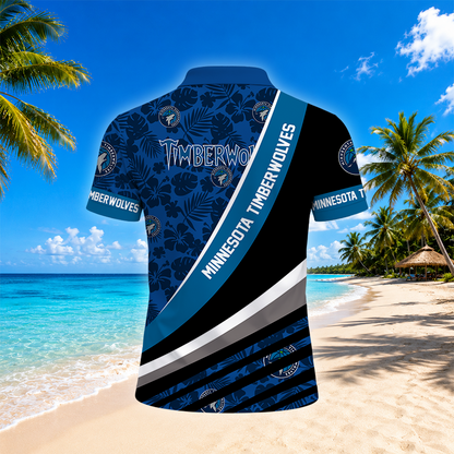 [HOT DEAL] NEW CUSTOMIZED NBA05 MTW MINNESOTA TIMBERWOLVES POLO SHIRT