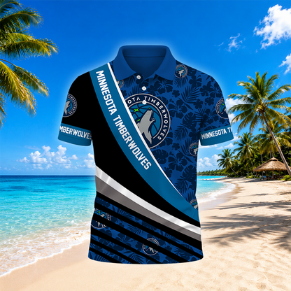 [HOT DEAL] NEW CUSTOMIZED NBA05 MTW MINNESOTA TIMBERWOLVES POLO SHIRT