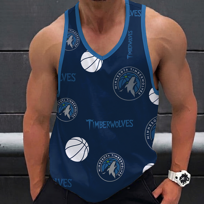 LIMITED EDITION - NEW CUSTOMIZED NBA05 MTW MINNESOTA TIMBERWOLVES UNISEX TANK TOP