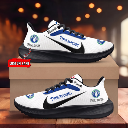 [HOT DEAL] NEW CUSTOMIZED NBA05 MTW MINNESOTA TIMBERWOLVES ROAD RUNNING SHOES