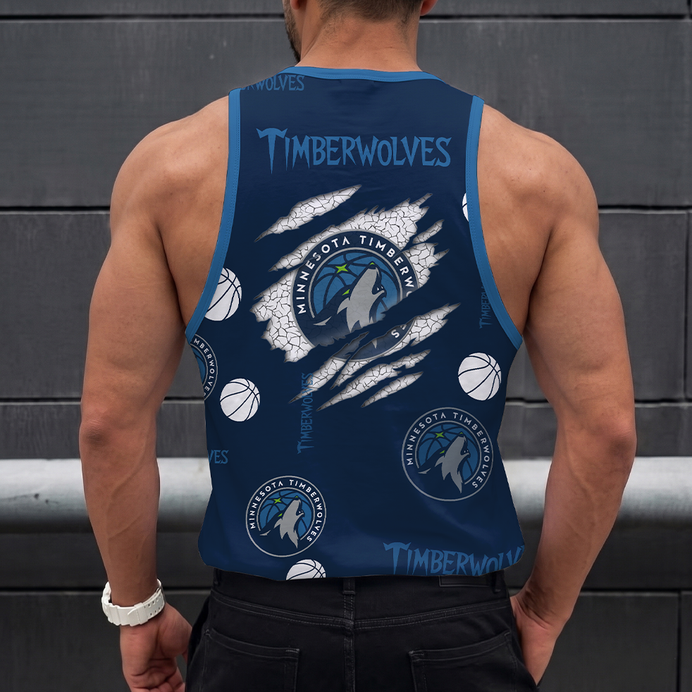LIMITED EDITION - NEW CUSTOMIZED NBA05 MTW MINNESOTA TIMBERWOLVES UNISEX TANK TOP