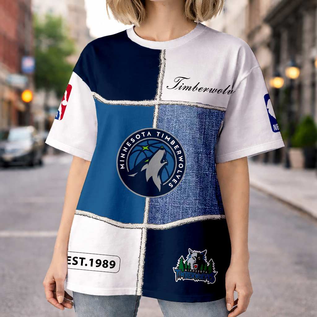 LIMITED EDITION - NEW CUSTOMIZED NBA05 MTW MINNESOTA TIMBERWOLVE UNISEX T-SHIRT, POLO, HOODIE & JACKETS