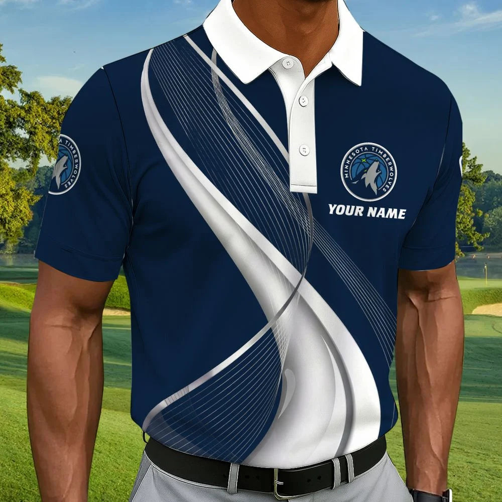 LIMITED EDITION - NEW CUSTOMIZED NBA05 MTW MINNESOTA TIMBERWOLVES POLO SHIRT, ZIP POLO SHIRT & T-SHIRTS