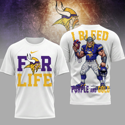 LIMITED EDITION - NEW CUSTOMIZED NFL05 MVK MN VIKINGS UNISEX T-SHIRT, POLO & HOODIE