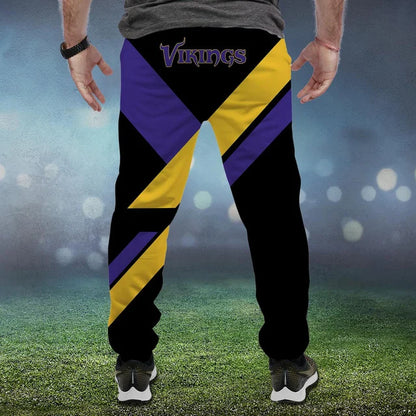 LIMITED EDITION - NEW CUSTOMIZED NFL05 MVK MINNESOTA VIKINGS SWEATPANTS