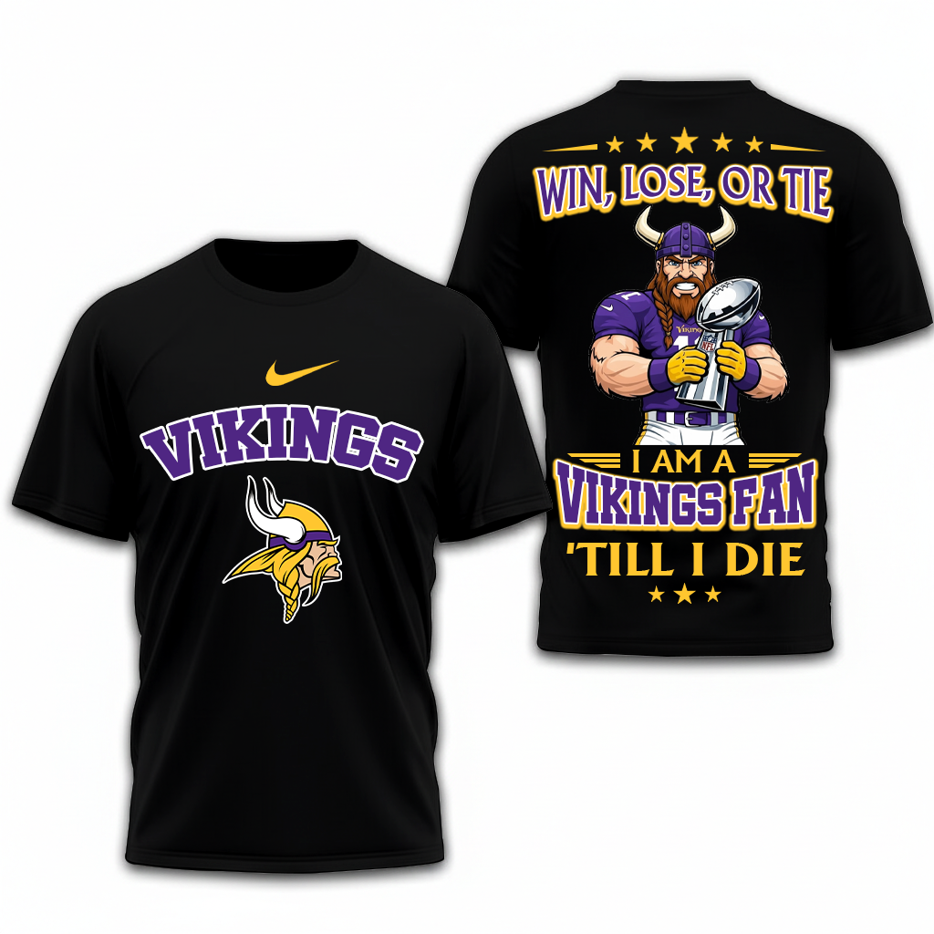 LIMITED EDITION - NEW CUSTOMIZED NFL05 MVK MINNESOTA VIKINGS UNISEX T-SHIRT, POLO, HOODIE & JACKETS