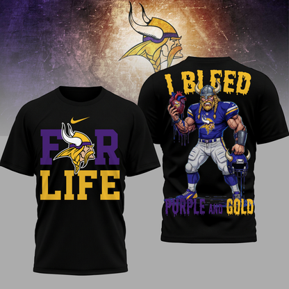 LIMITED EDITION - NEW CUSTOMIZED NFL05 MVK MN VIKINGS UNISEX T-SHIRT, POLO & HOODIE